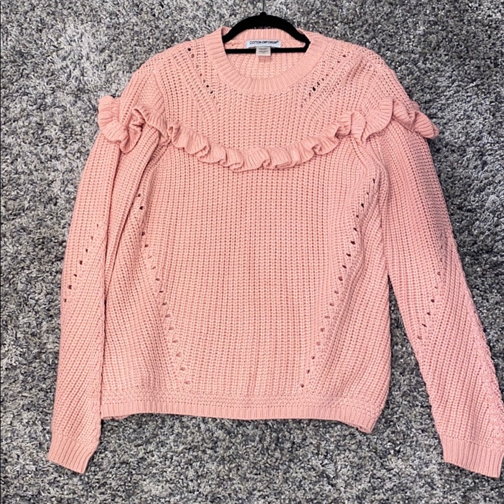 Cotton Emporium ruffle sweater
